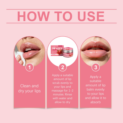 Strawberry Exfoliating Lip Scrub
