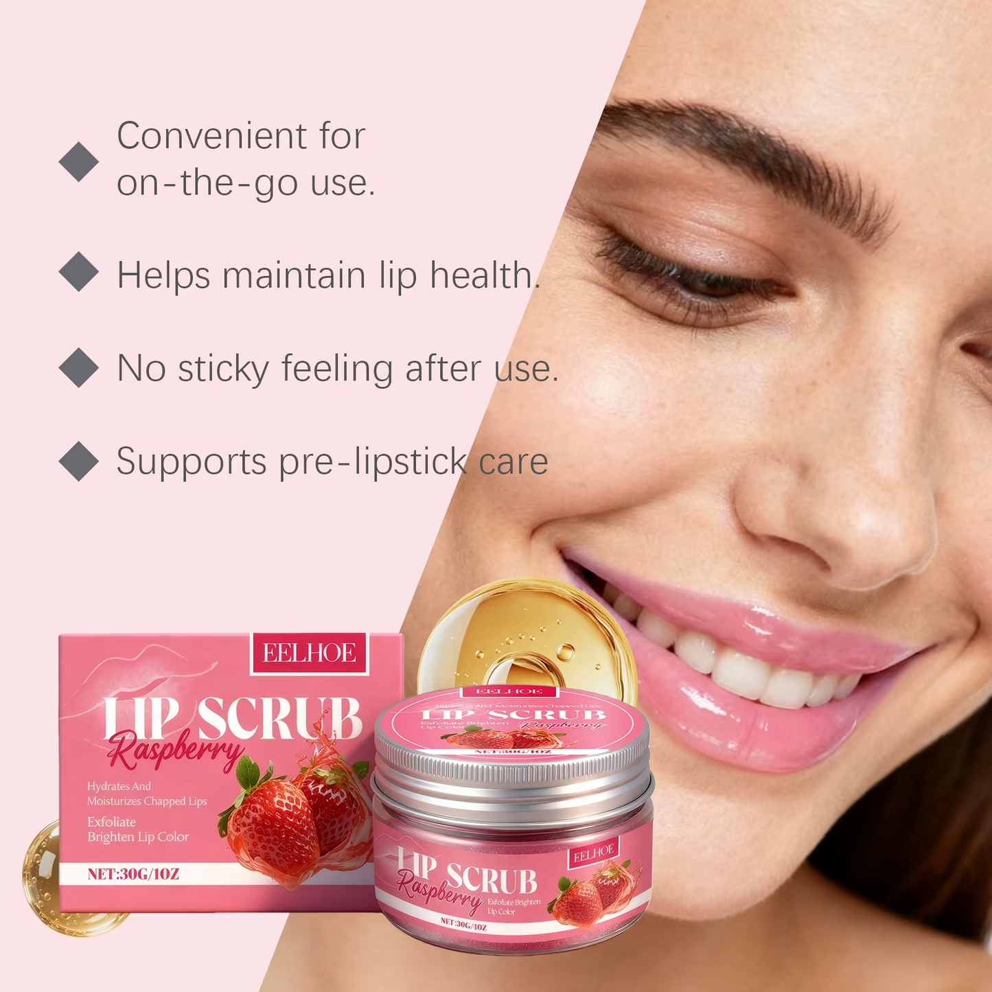 Strawberry Exfoliating Lip Scrub