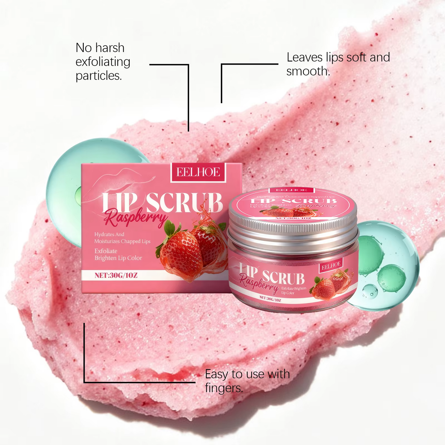 Strawberry Exfoliating Lip Scrub
